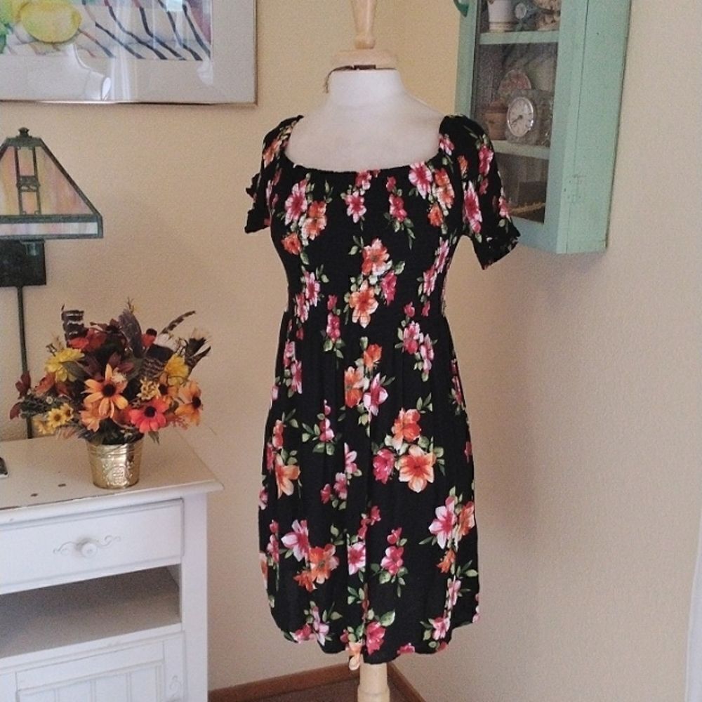 Ambiance Shirred Elastic Dress